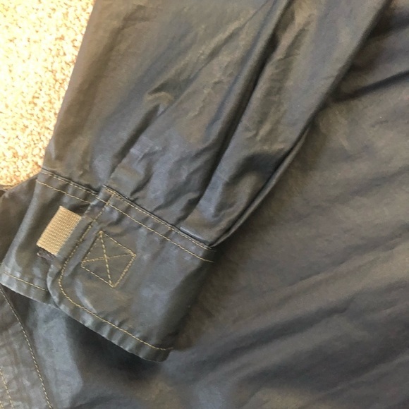 Abercrombie & Fitch Reliable Outdoor Coated Black Jacket Sz. XL  100% Cotton - Picture 5 of 7